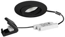Brumberg BB13 LED-Einbaustrahler, 230 V AC, 50 Hz, 6 W, 38°, dim2warm, 3.000 K - 1.800 K, schwarz (39473083)