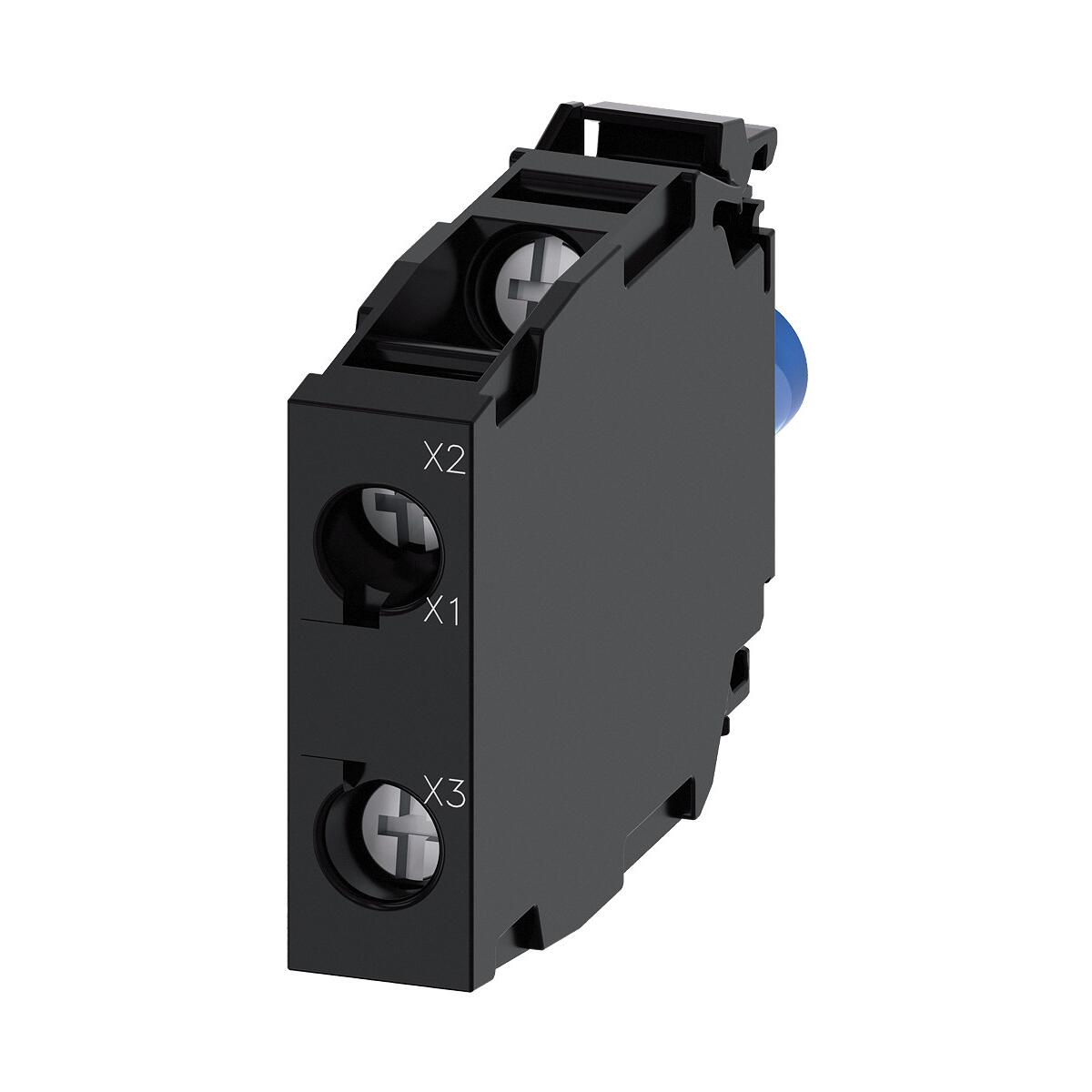 Siemens 3SU1401-1BF24-1AA0 Ampel LED-Modul mit integrierter LED AC 230V, Sirius Act, Schraubanschluss, für Frontplattenbefestigung, rot-gelb-grün