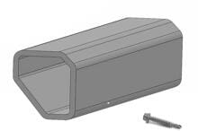 K2 Systems Schienenverbinder Set SingleRail 63, Aluminium / Edelstahl A2 (2001627)