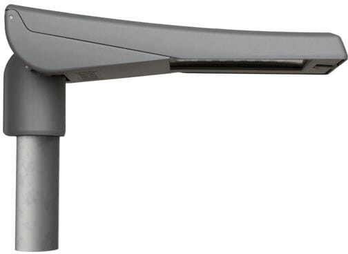 Schuch LED-Außenleuchte VIA, 16W, 70W, 2720lm, 10950lm, IP66, asymetrisch-breitstreitstrahlend, 4000K, grau (51 L100 VARIO)