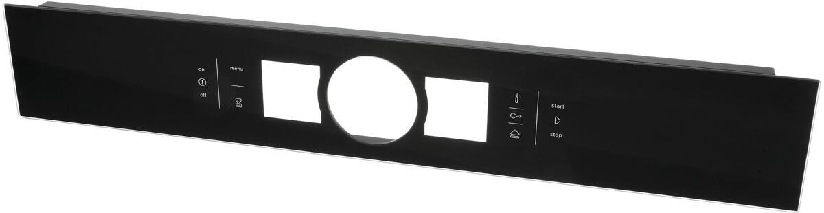 Bosch Siemens 11035329 Bedienblende, schwarz, Glas, Steam