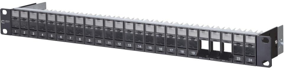 VALUE Keystone-Modulträger 19 Zoll - 24 Ports 1HE Ungeschirmt