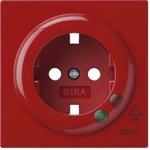 Gira 144143 Abdeckung SCHUKO, Überspannungsschutz, S-Color, rot