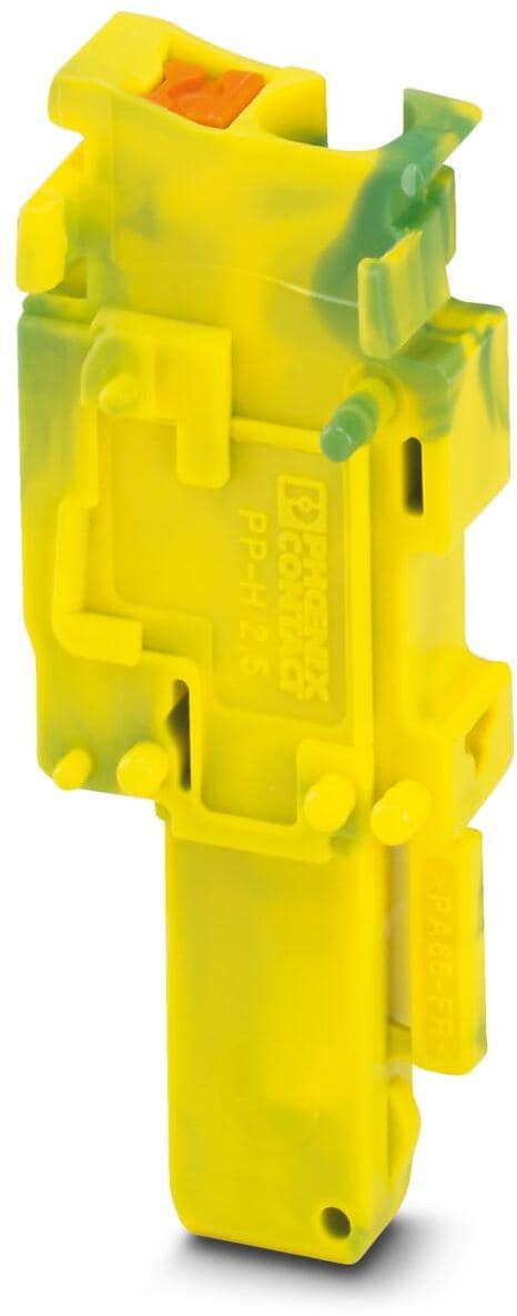 Phoenix Contact PP-H 2,5/1-R GNYE Stecker 500 V, 24 A, 1 Anschluss, 1 Pol, Push-in, 2,5 mm², 0,14-4 mm², grün-gelb (3210143)