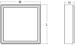 SG Leuchten Wand-/Deckenleuchte Frame Square Graphit 630lm 3000K Ra>80 Phasenabschnittsdimmung, 7W (605261)