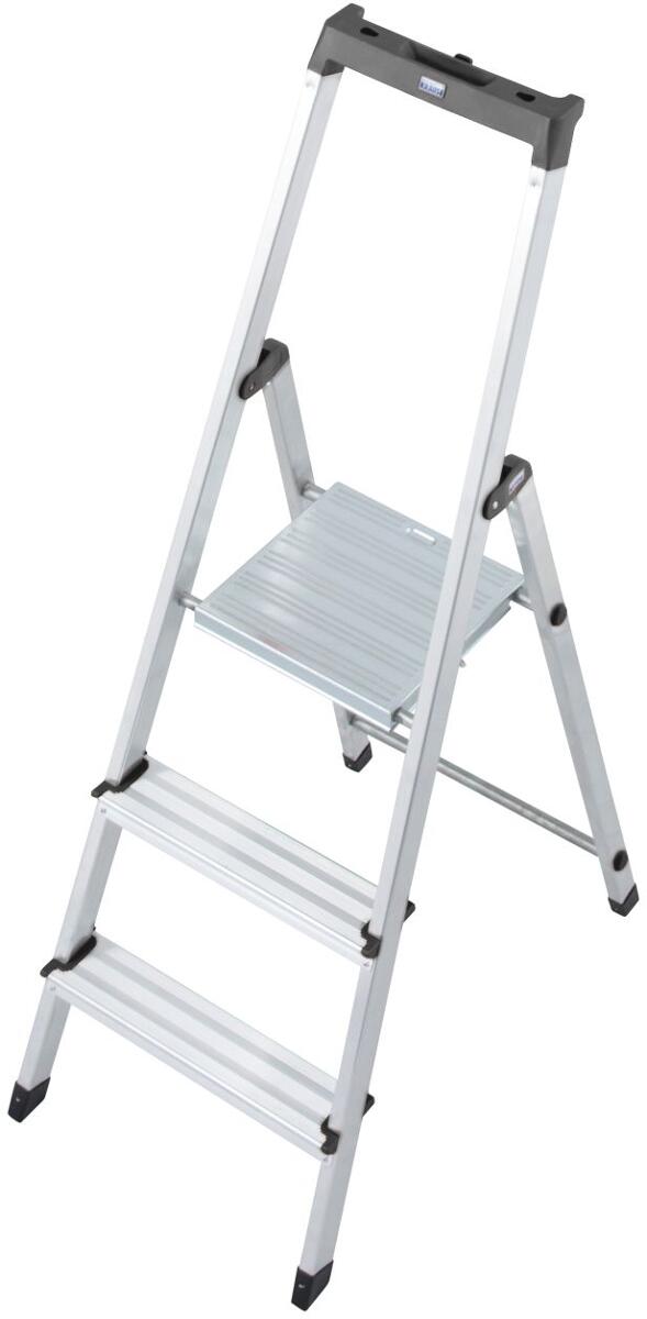 Krause 126214 Monto Solidy Stufenstehleiter, 2 Stufen