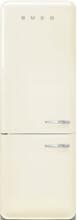 Smeg FAB38LCR6 50"s Style Retro Stand Kühl-/Gefrierkombination, 70,6 cm breit, NoFrost, Linksanschlag, creme