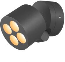 SLV R-CUBE Wand- und Deckenaufbauleuchte, IP65, 2700/3000K, PHASE dimmbar, anthrazit (1007511)