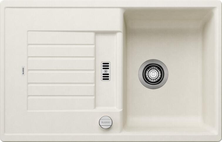 Blanco Zia 45 S Granitspüle mit Ablauffernbedienung, reversibel, softweiß (527199)