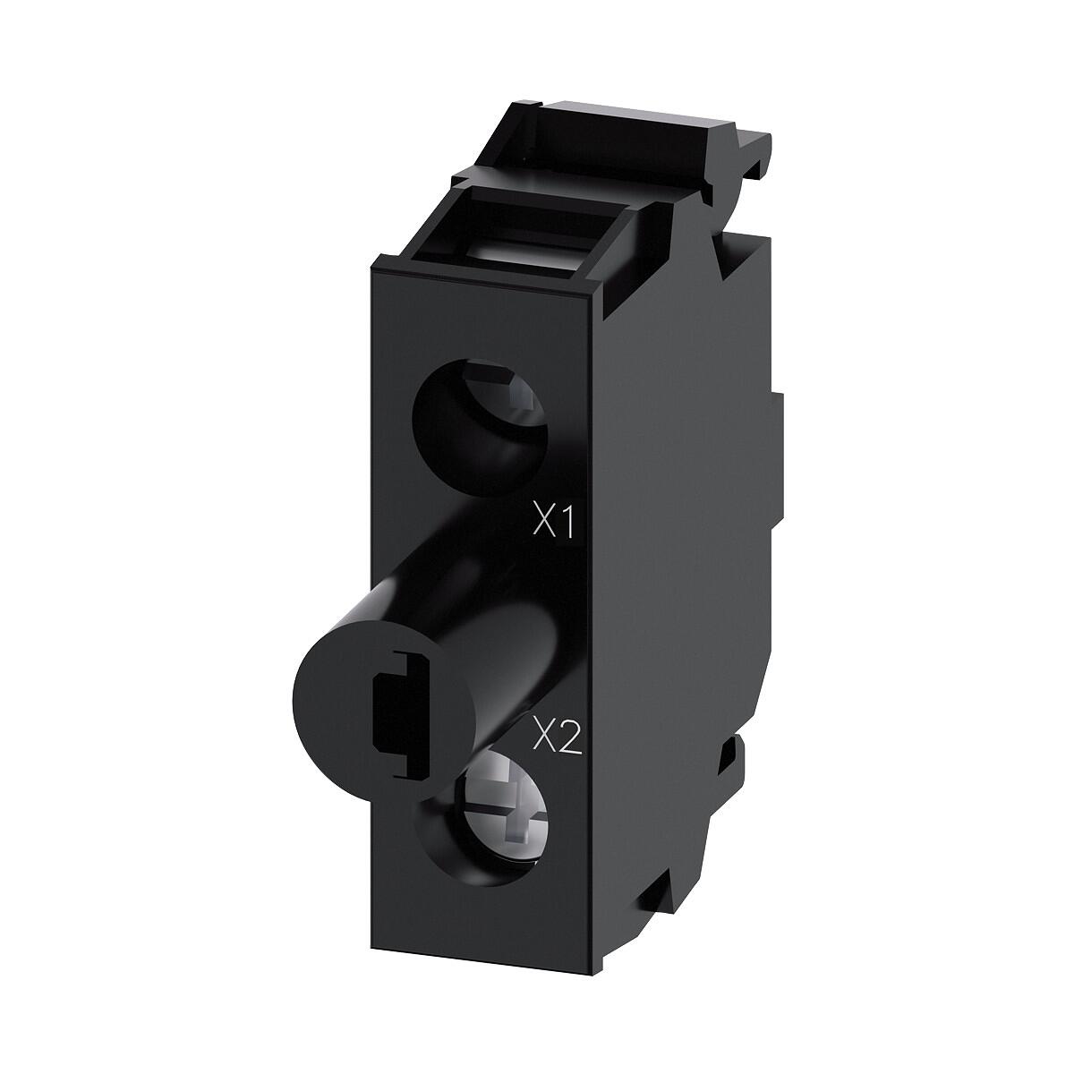 Siemens 3SU1401-2BF30-1AA0 LED-Modul mit integrierter LED AC 230 V, Sirius Act, Schraubanschluss, für Bodenbefestigung, gelb