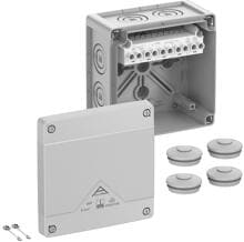 Spelsberg Abox Pro 060-6² Abzweigkasten, IP66/IP67/IP69, 127x127x75mm, grau (40642001)