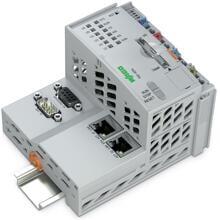 Wago 750-8214 Controller PFC200, 2.Generation, 2 x Ethernet, RS-232/-485, CAN, CANopen, lichtgrau