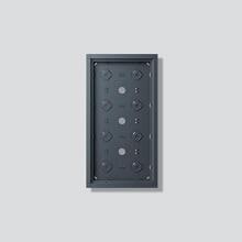 Siedle GA 612-4/2-01 xx Gehäuse-Aufputz für 8 Funktionsmodule, Aluminium, Diebstahlsicherung integrierbar, Senkrecht-/Waagerechtmontage, 232 x 432 x 36,5 mm