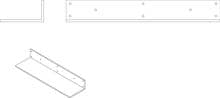 GEZE RWA K600 Konsole G EV1, Aluminium (130155)