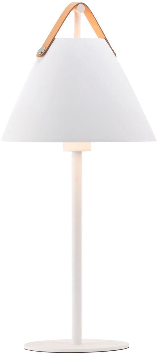 Nordlux Strap Tischlampe, E27, IP20, 40W, Metall, weiß (46205001)