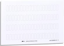 Schneider Electric ZBY4100 Bogen mit 76 abziehbaren Schildern 8x27mm, für Schildträger 30x40mm