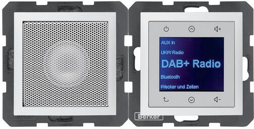 Berker 29809909 Radio Touch mit LS DAB+ S.1/B.x, polarweiß matt