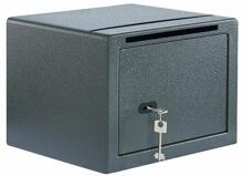 Burg Wächter Pure-Safe PS 120 K EWS Möbeltresor, 20,50L, Schlüsselschloss, mit zwei Einwurfschlitzen, Stahl (49100)
