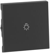 Legrand SEANO Wippe mit Lichtsymbol für Wechselschalter, Taster und Kreuzschalter in der Farbausführung Anthrazit lackiert (765413)
