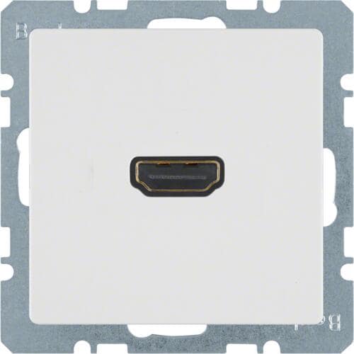 Berker 3315426089 High Definition Steckdose, Q.1/Q.3, polarweiß samt