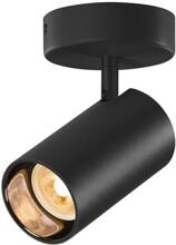 SLV ASTO TUBE Deckenaufbauleuchte, zylindrisch, GU10, 1x max. 10 W, schwarz (1006423)