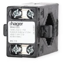 Hager SRA01005 Durchsteckstromwandler für Schiene/Kabel BG 113 100/5A 2,5VA Klasse 1