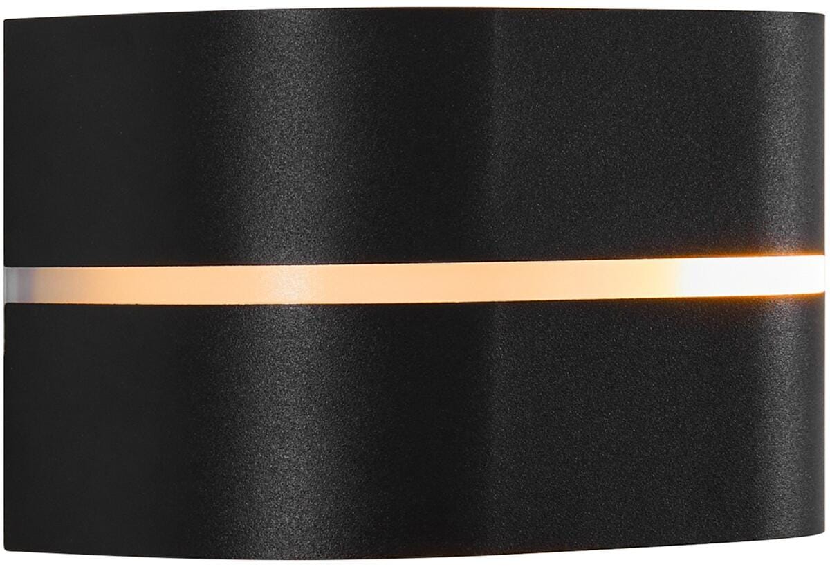 Nordlux Sibelis Wandleuchte, E27, IP44, 10W, dimmbar, schwarz (2418311003)