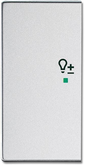 Busch-Jaeger 6234-21-83 Wippe 2-fach links, mit Symbol "Dimmer", passend zu future linear, free@home, alusilber (2CKA006220A0060)