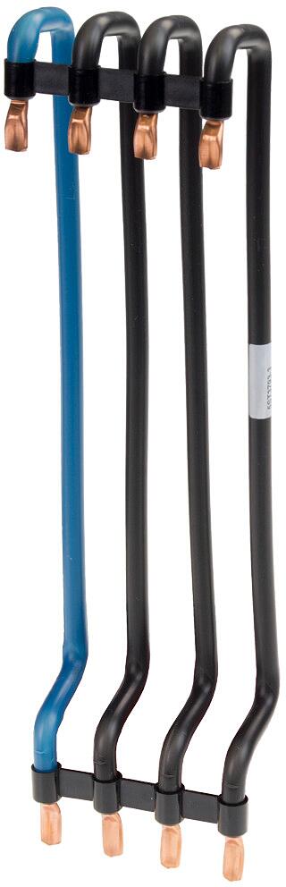 Siemens 5ST3793-3 Reihenverbinder,16qmm,200mm, 3P+N für NF-Verteiler Schwarz /Blau