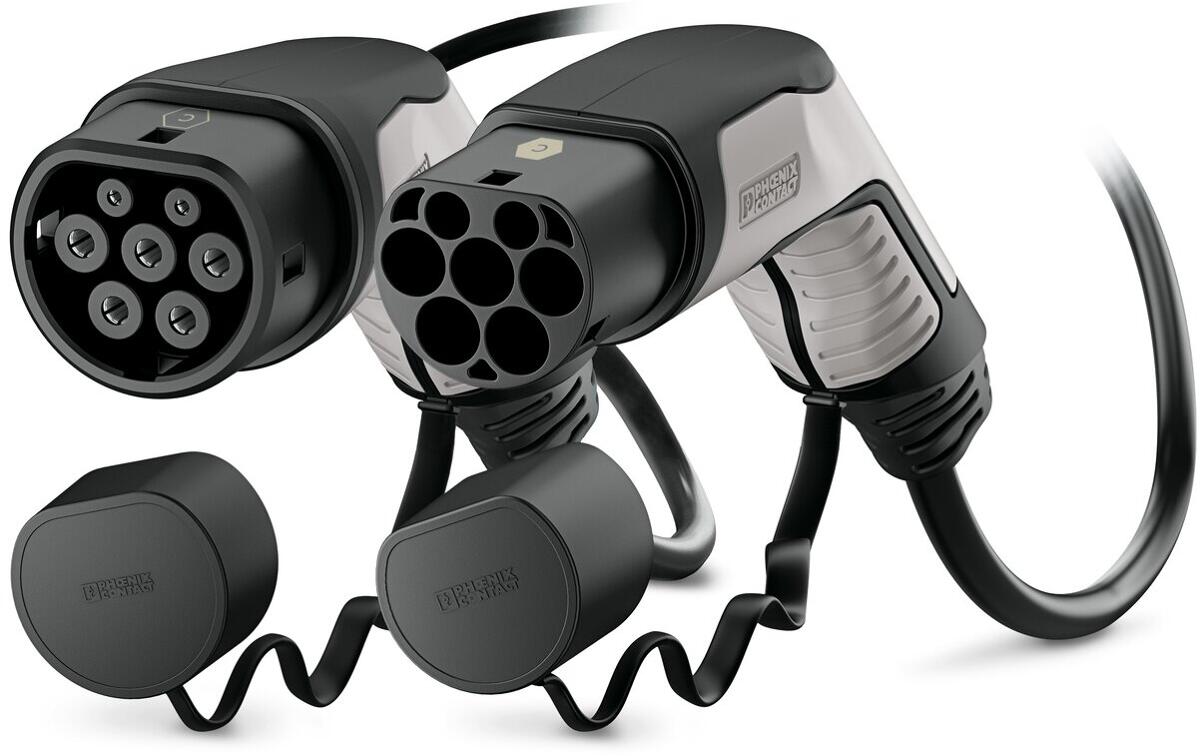 Phoenix Contact AC-Ladekabel - EV-T2G3PC-3AC32A-10M6,0ESBK01, 32A, 10m, schwarz-grau (1628201)