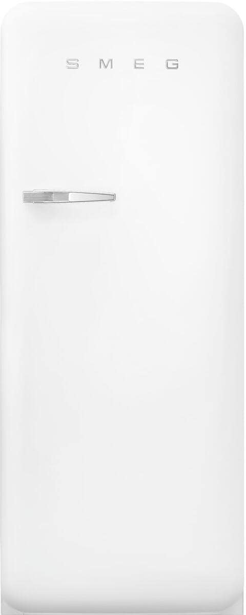 Smeg FAB28RWHM6 Retro Stand Kühlschrank mit Gefrierfach, 60,1 cm breit, 270 L, Türanschlag rechts, weiß