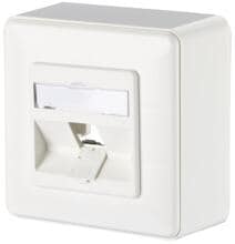 METZ CONNECT Modul Anschlussdose AP 1 Port unbestückt, reinweiß (1309140002-E)