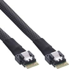 InLine Slim SAS Kabel, SFF-8654 4i zu SFF-8654 4i, 24Gb/s