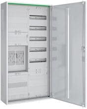 ABN ABNRS207E0032 Zählerschrank, eHZ, 2Z, 1V, 1APZ, HLAK/OKK, IP44, SKII, 5-polig, 550x1100x210mm, verkehrsweiß