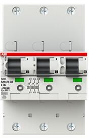 ABB S751/3DR-E63, SLS-Schalter 63A, 3-polig für Hutschien