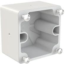 PCE Aufputzgehäuse, 75x75 mm, ohne Bohrung, IP68, hellgrau (80068)