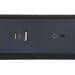 Legrand Drehbare Steckdosenleiste, 5-fach Steckdose, USB-A- und USB-C-Anschluss, integrierter Überspannungsschutz mit Statusanzeige (SPD), 1,5m Kabel, Schwarz/Dunkelgrau (694514)