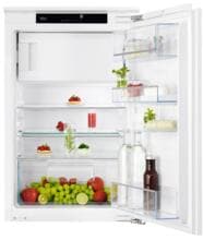 AEG TF5OS882DS Einbaukühlschrank mit Gefrierfach, Nischenhöhe 88 cm, 124 L, Schlepptür, LED Beleuchtung, Coolmatic, weiß