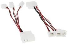 InLine Lüfter Adapterkabel, 12V zu 5V, für 3 Lüfter (33005A)