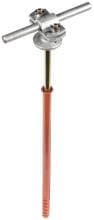 Dehn LH ZS 7.10 AB D10X240 STTZN ZG Leitungshalter m. Abdeckbund ZG f. Rd 7-10mm St/tZn m. Rahmendübel 230mm (273742)