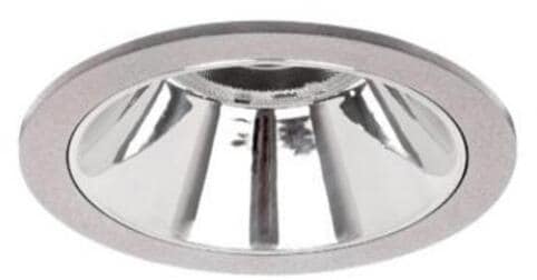 Brumberg Apollo Mini LED-Einbaudownlight, 230 V AC, 50 Hz, 4.000 K, 10,5 W, 55°, CRI > 90, rund, struktur, silber (40612164DA)