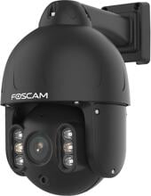 Foscam SD8EP hochauflösende 8 MP PoE PTZ Dome Überwachungskamera, 4-fach optischem Zoom, Personen- und Fahrzeugerkennung, Nachtsicht, schwarz(SD8EP schwarz)