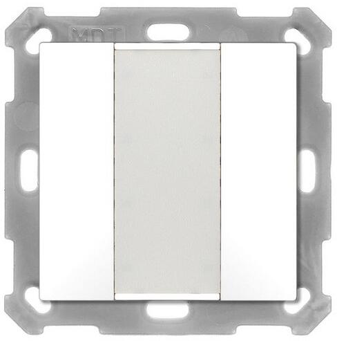 MDT BE-TA5502.G2 Taster 55 2-fach, reinweiß glänzend