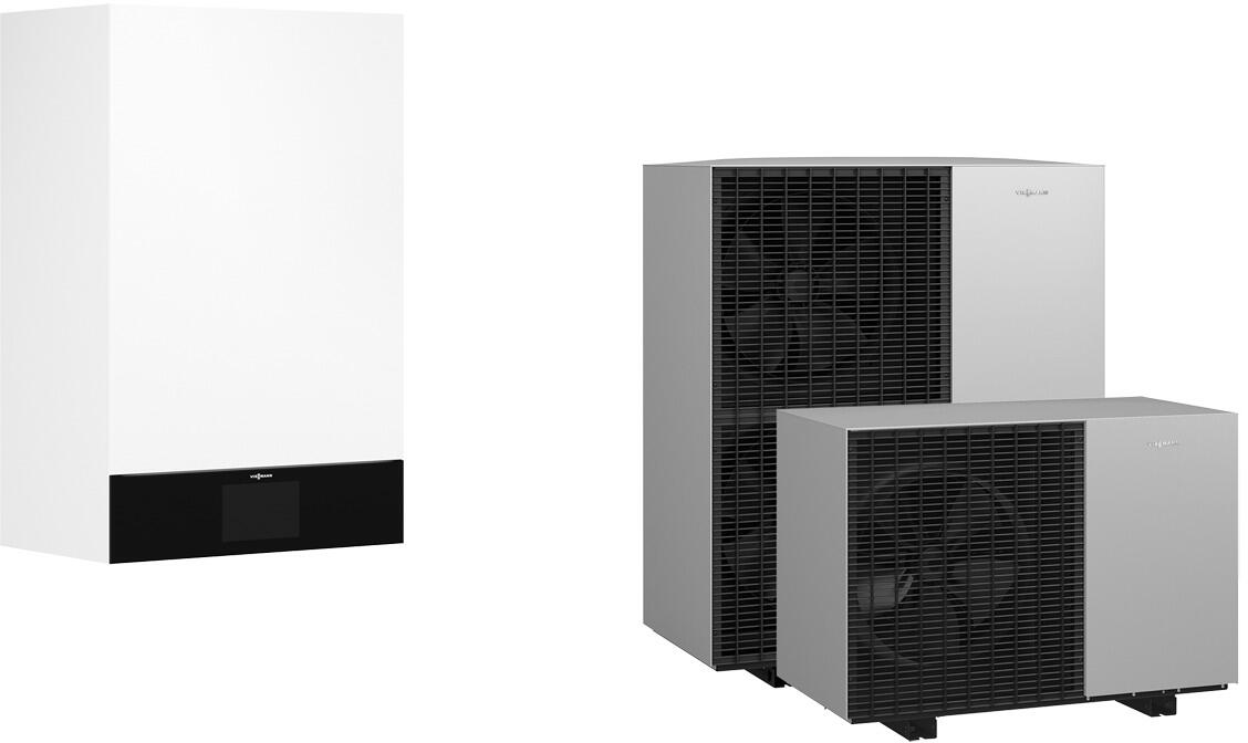 Viessmann Vitocal 150-A Hybrid A10 230V V112 ODU 150-A AWMOF-151.A1.10-230V-V001 + IDU-A Hybrid Luft/Wasser-Wärmepumpe in Monoblock-Bauweise (Z032270)