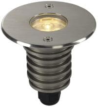 SLV DASAR 920 Outdoor LED Bodeneinbauleuchte, 3000K, rund, IP67, Blende edelstahl gebürstet, 230V (233520)