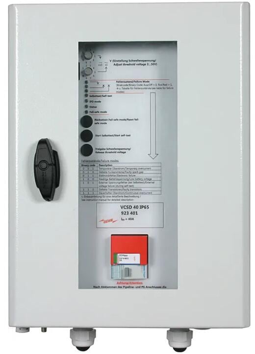 Vcsd Unit Dehn VCSD 40 IP65 Spannungsgesteuerte Abgrenzeinheit (923401 ...