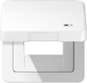 Jung CD590KLUSBWW Klappdeckel, alpinweiß