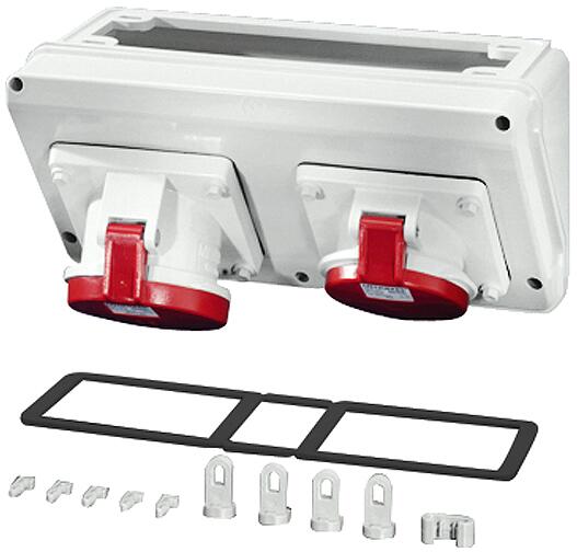 Hensel Mi CB 14 Connection Box, 32/63 A, 5-polig, 400 V, 50-60 Hz, 6h