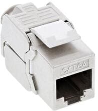 InLine Keystone RJ45 Buchse / LSA Einsatz, SNAP-In, Cat.6a, schmale Bauform (76202A)