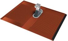 SL Rack Alpha-Platte rot inkl. Dachhaken Dachziegelersatzplatte mit leistungsfähigen Dachhaken - rot (11500-00)